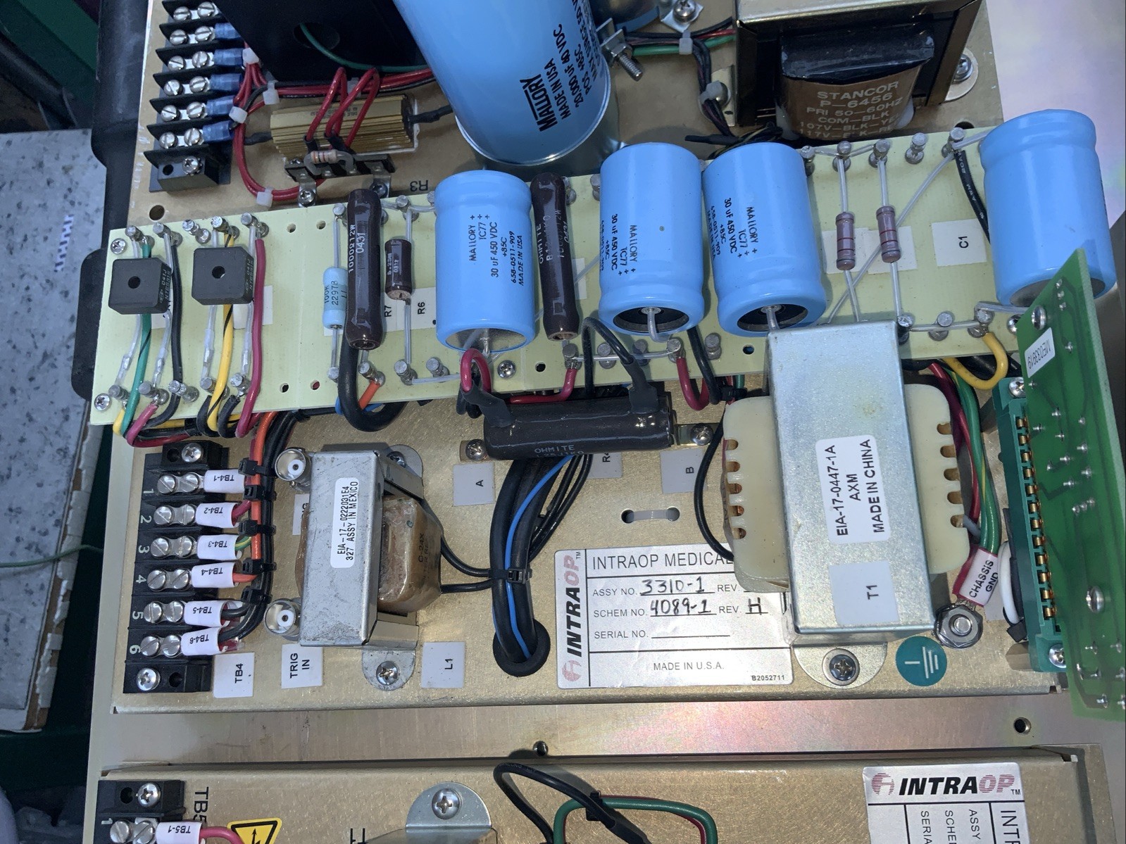 Mixed Lot INTRAOP / ACCURAY POWER SUPPLY, Untested, For Parts ONLY