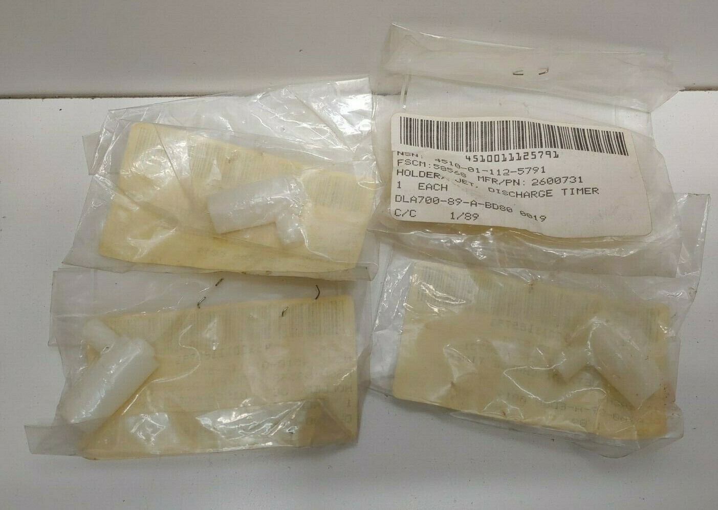LOT OF 4 NEW! MIL-SPEC ENVIROVAC JET DISCHARGE HOLDERS 4510-01-112-5791 2600731