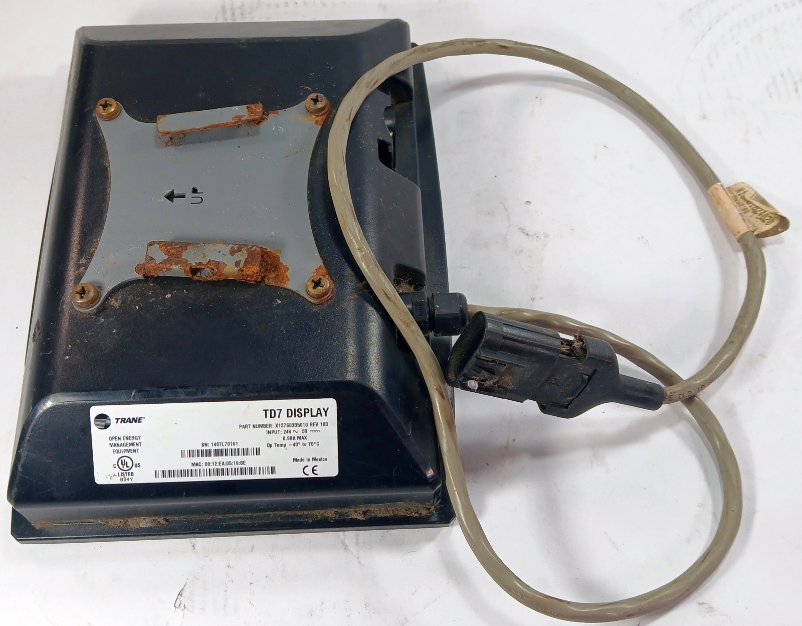 1 USED TRANE X13760335010 REV 103 T7D OPERATOR INTERFACE DISPLAY **MAKE OFFER**