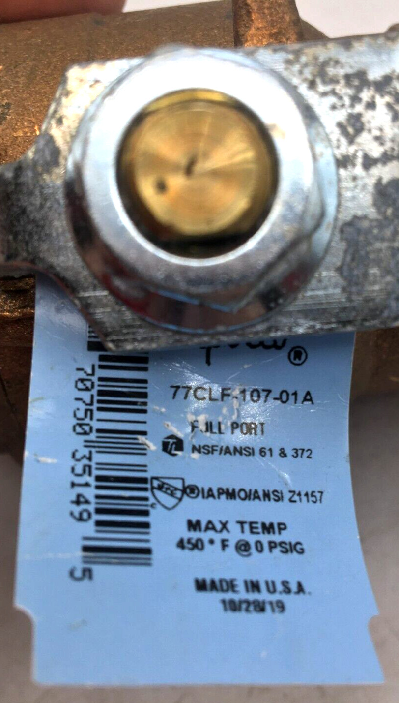 Apollo 1-1/2″ Ball Valve Full Port FNPT Lead Free 60 PSI Bronze 77CLF-107-01A