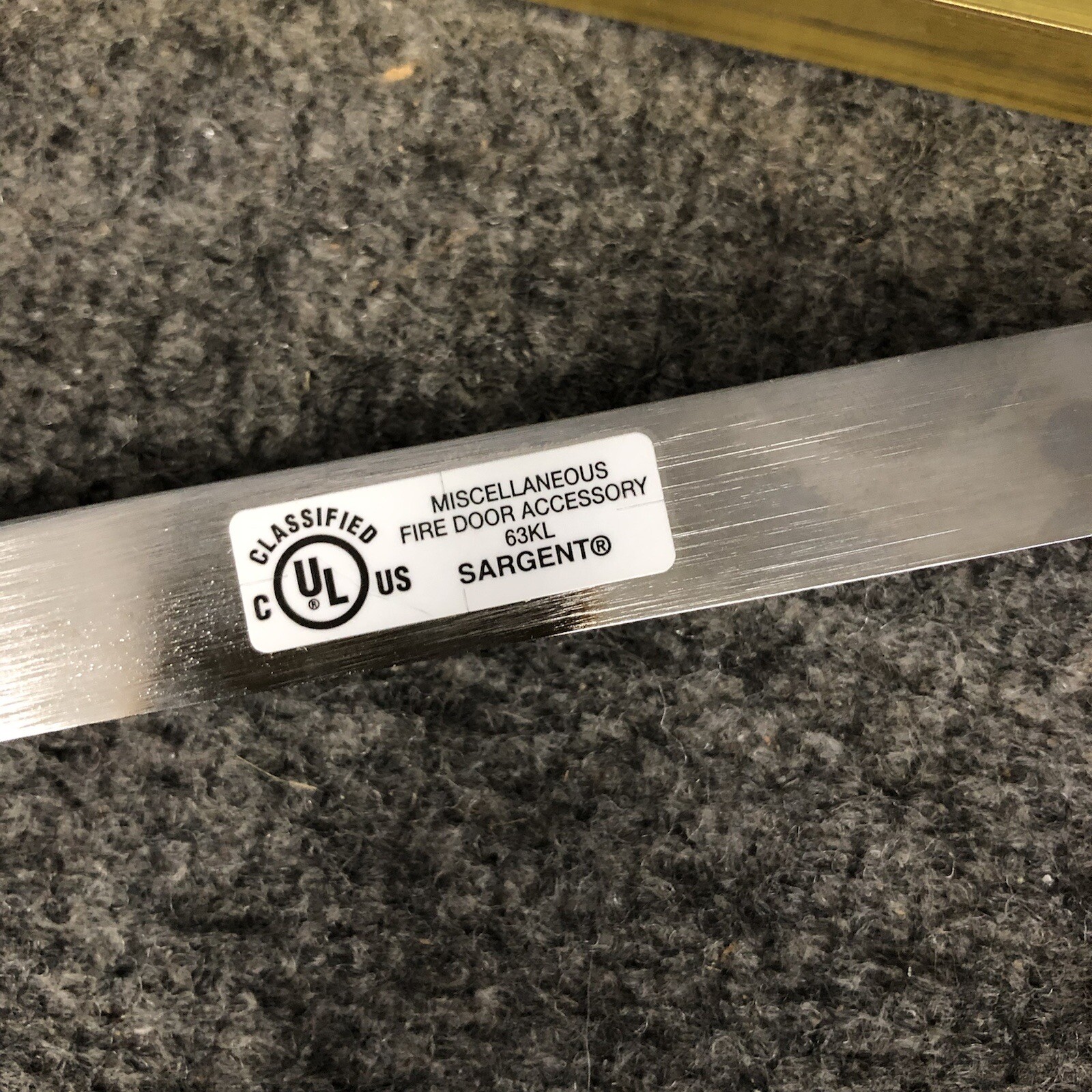 Sargent 1539S 26D Satin Chrome Overhead Concealed Door Holder Stop