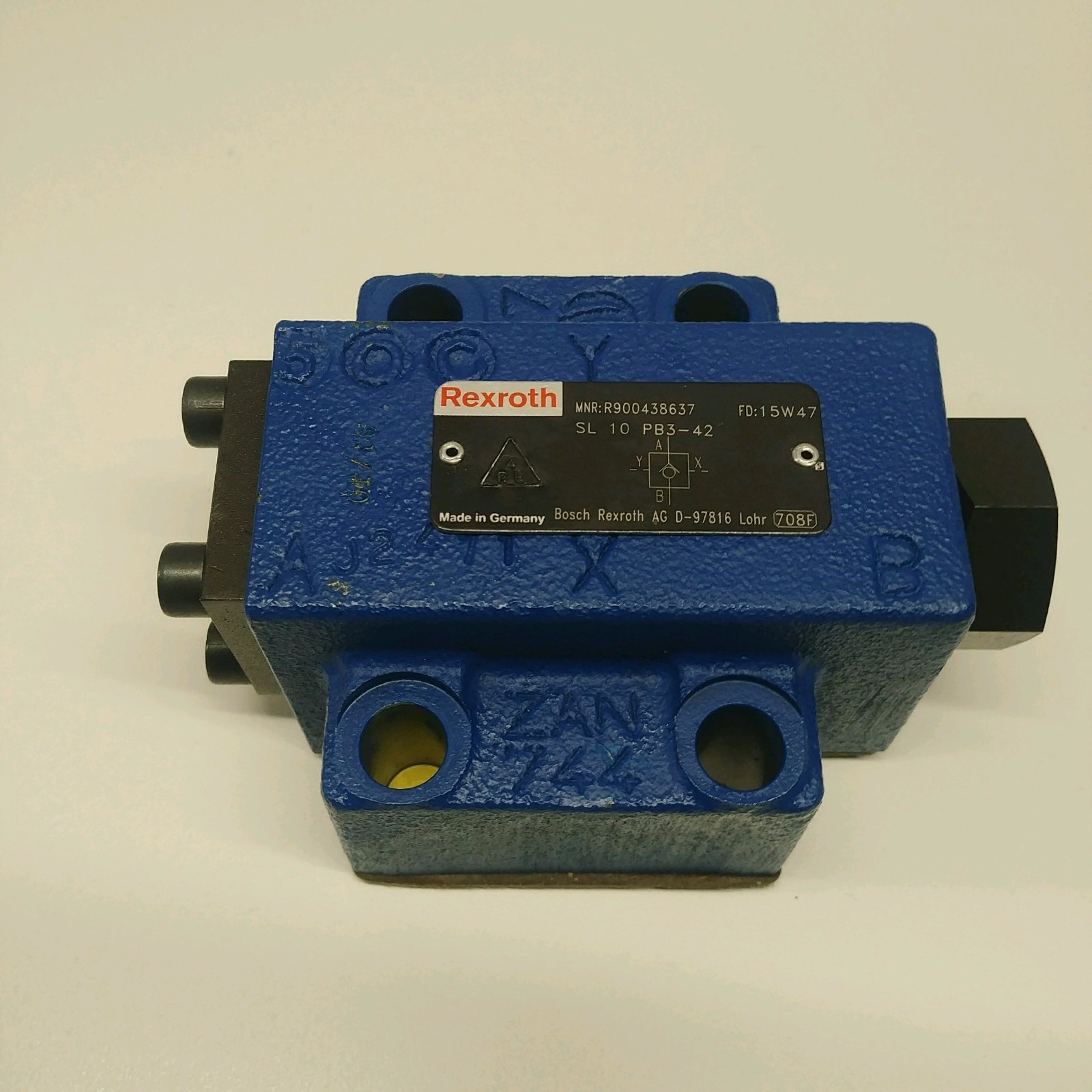 NEW OLD STOCK! REXROTH SL-10-PB3-42 HYDRAULIC CHECK VALVE R900438637