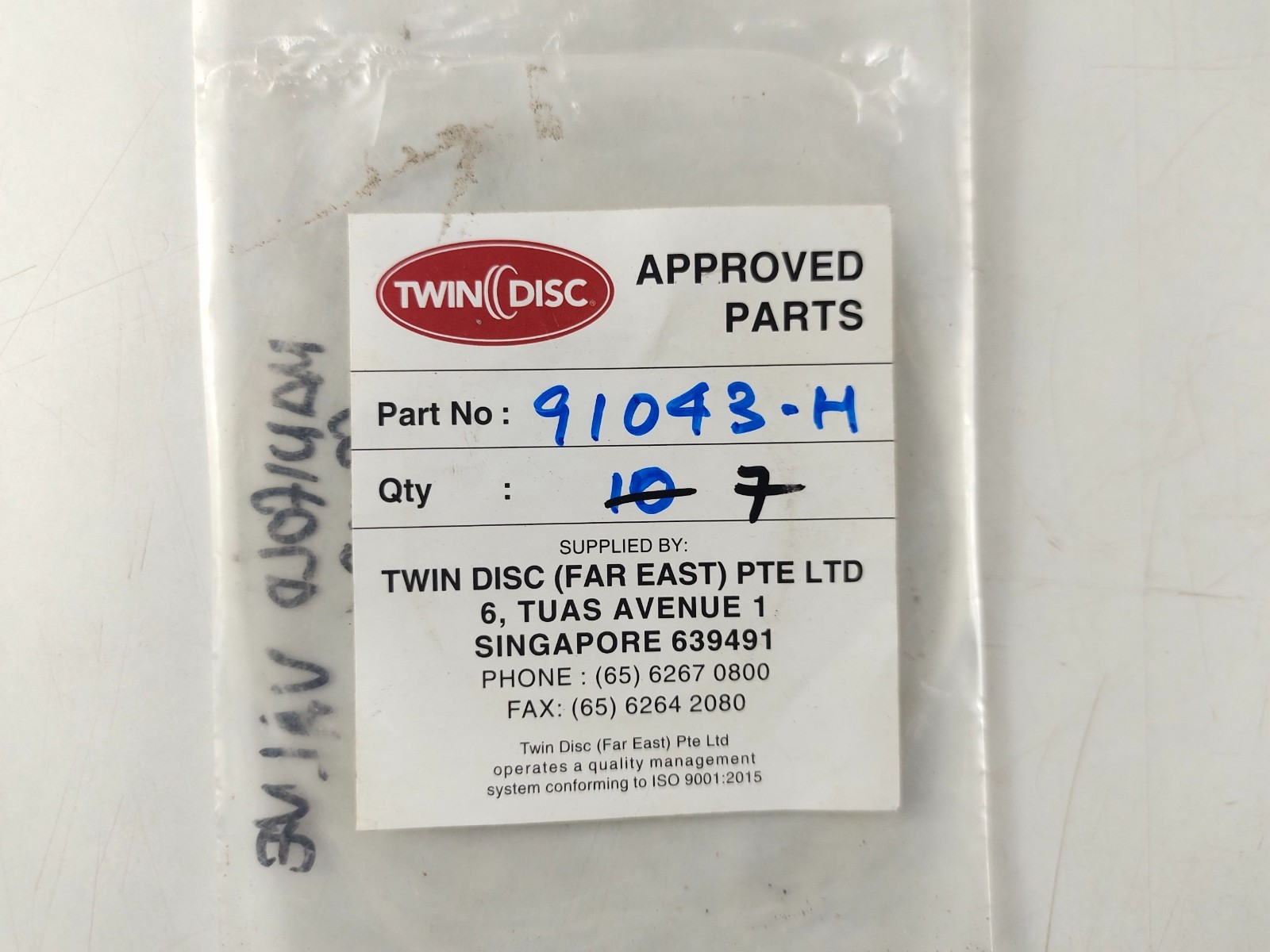 Packing P/N 91043-H For Twin Disc ( Pack of 6 )