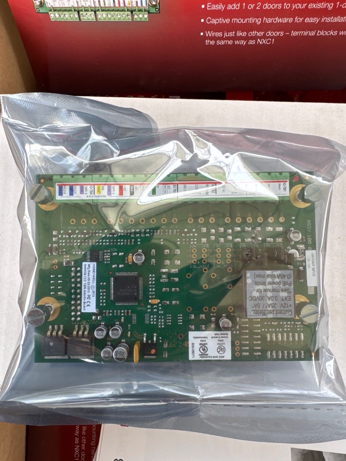 Honeywell NetAXS-123 Access Control Unit NXD1-1 Door Add-on Board