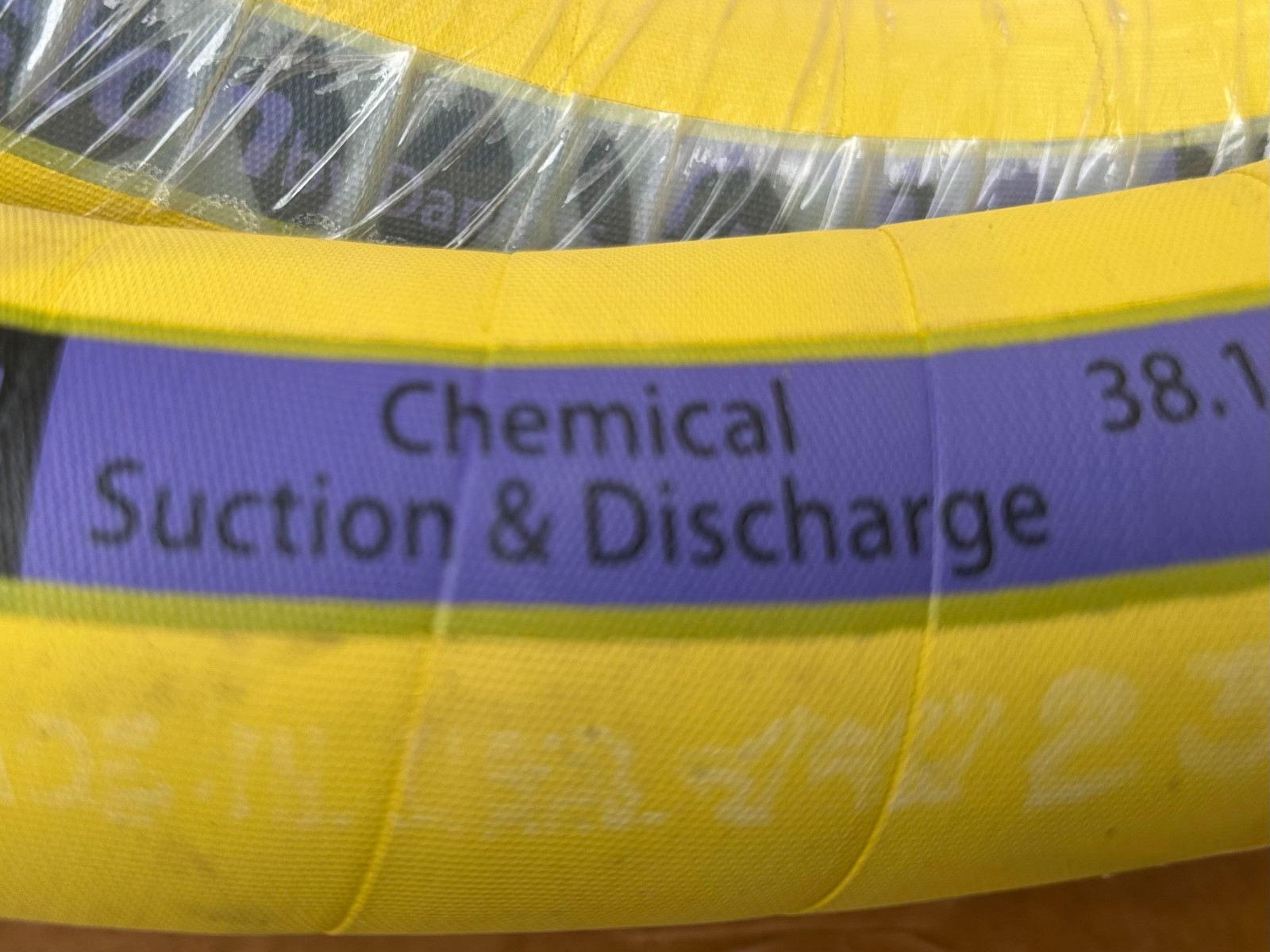 CHEMICAL HOSE BOSTON H034524-20. 1-1/2” X 20FT. 150 PSI NEW