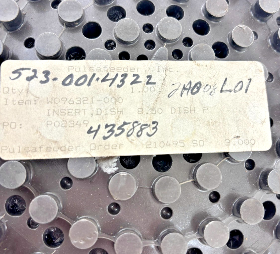 Pulsafeeder 523-001-4322 Dish Insert 8.50″ Dish W096321-000