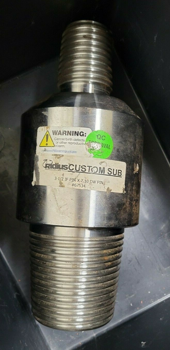 Ditch Witch Compatible Pipe Connections 3 1/2″ IF PIN x 2.10 DW PIN