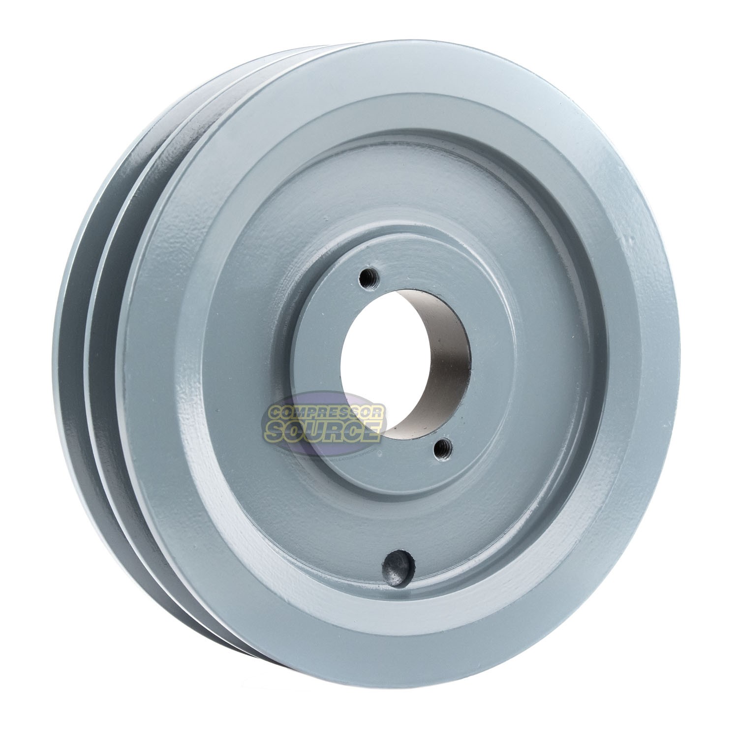 Cast Iron 6.75″ Dual Groove Pulley Belt B Section 5L with 7/8″ Sheave Bushing