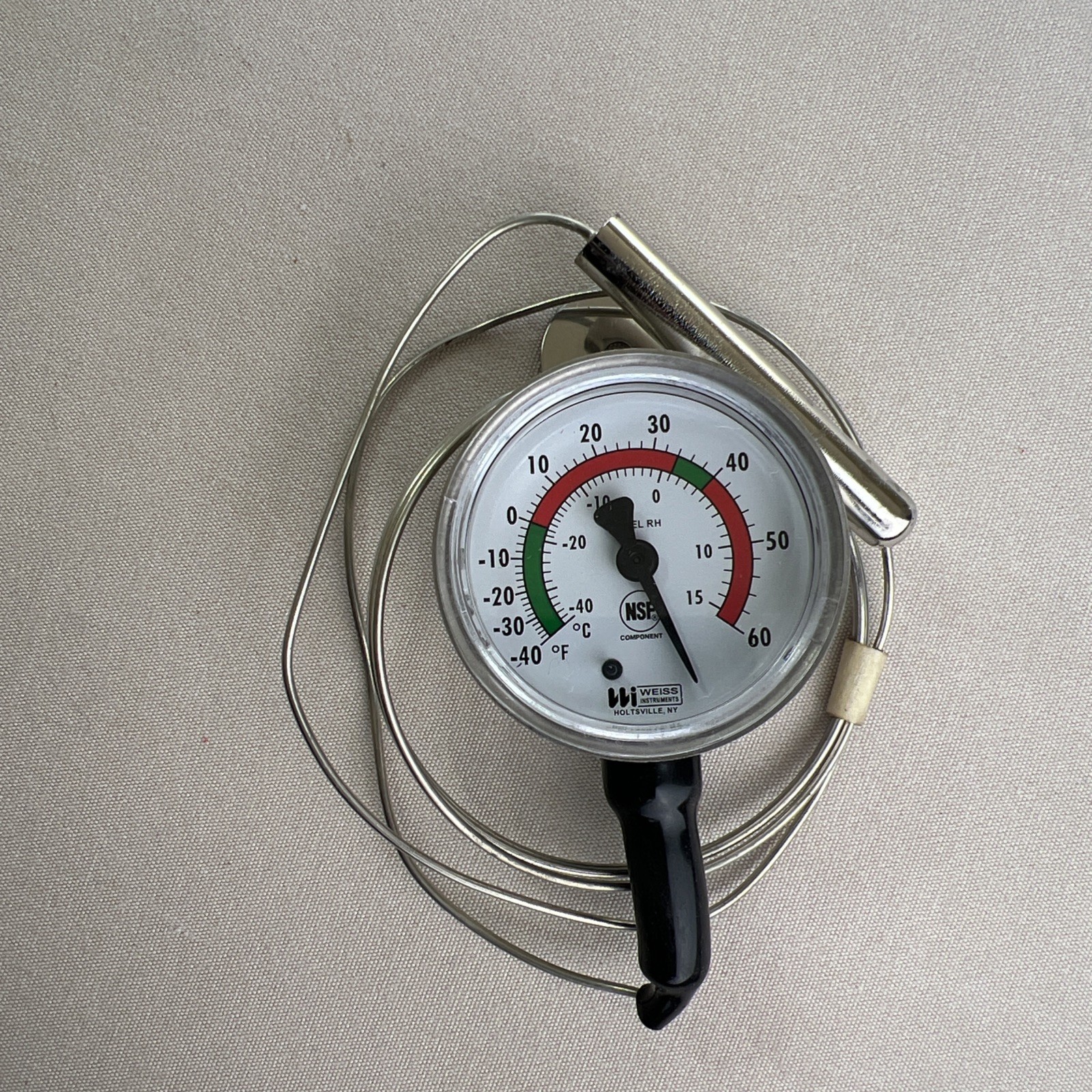 Weiss Instruments Remote Reading Dial Thermometer 2″, 20HL-060. -40/0/60 F&C New