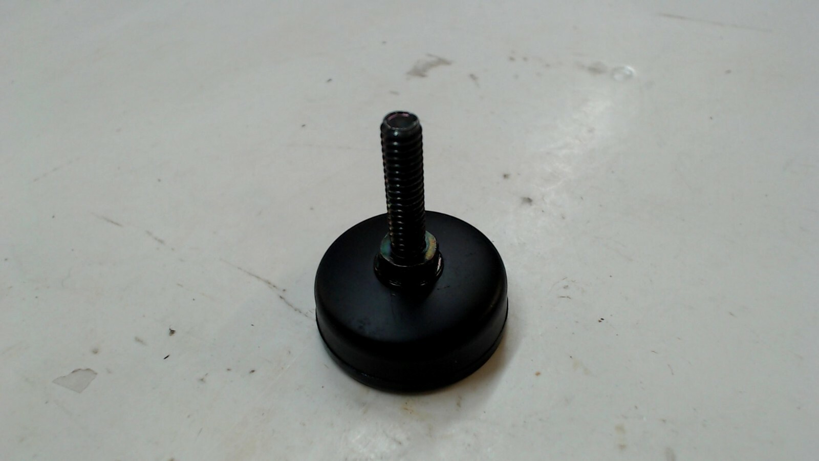 1 3/8″ X 1/4″ X 1″ Black Threaded Leveling Foot,1/4′ coarse thread, lot of 4