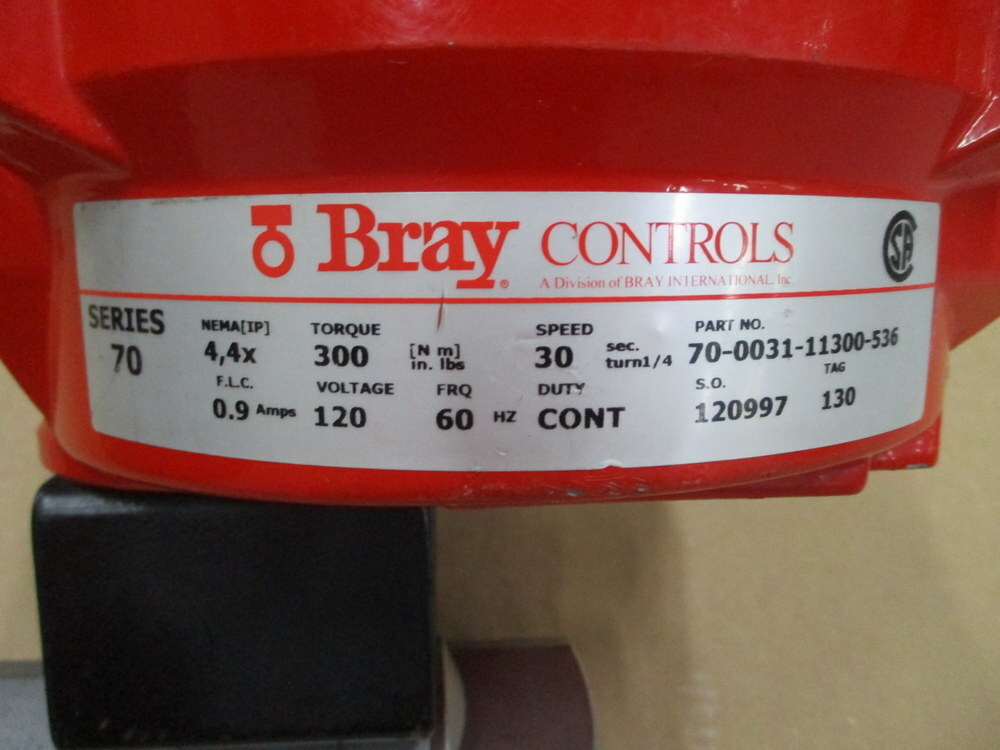 Bray Controls 70-0031-11300-536 Actuator Valve 70003111300536