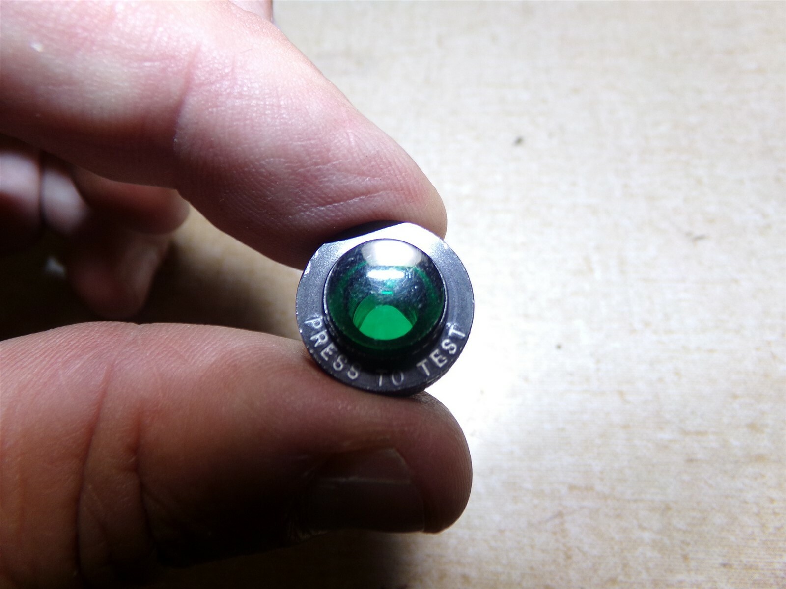 NEW Marco Indicator Light Push To Test Green Lens Cap *FREE SHIPPING*