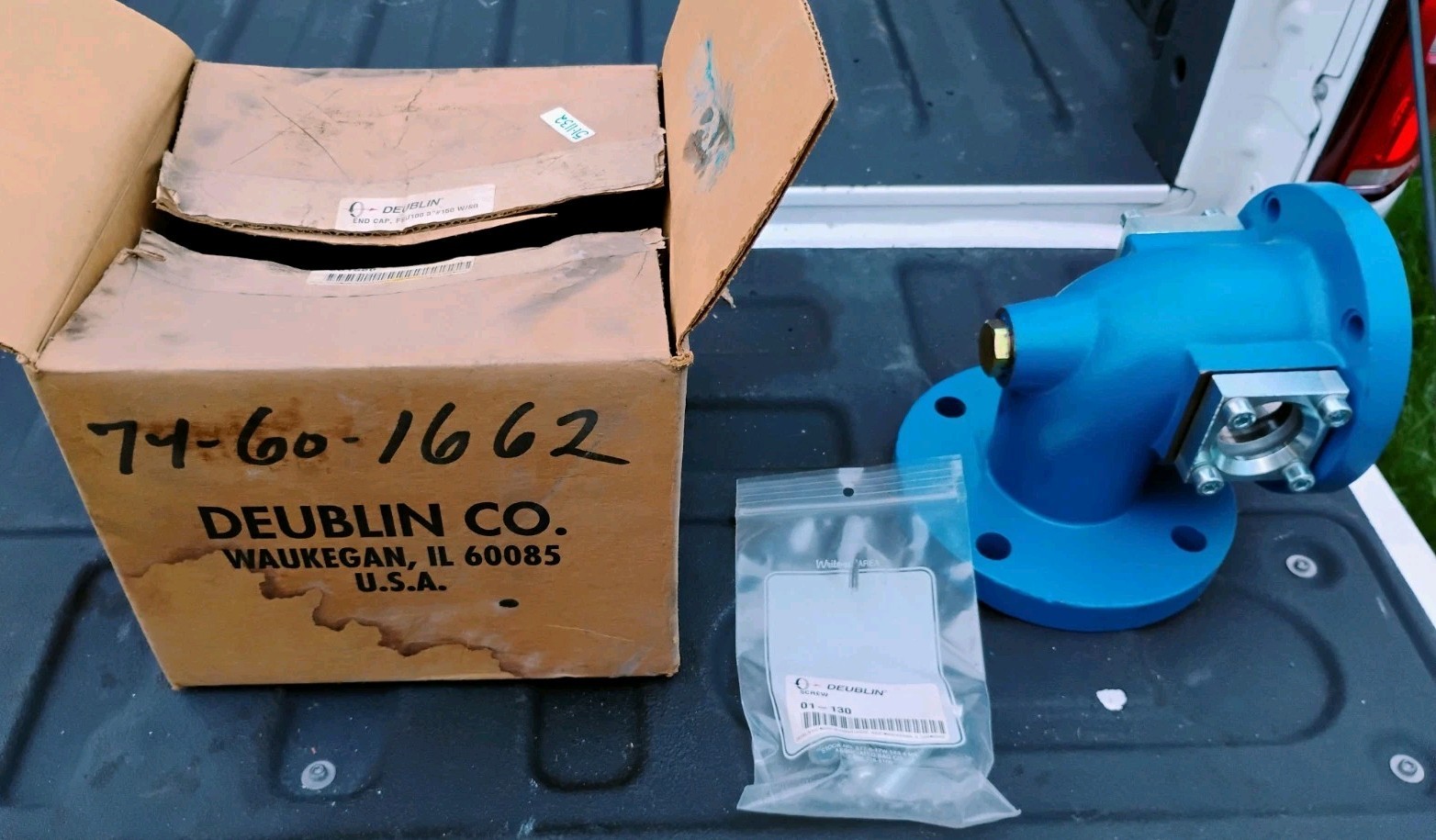 NOS Deublin End Cap FSU100 3″ w/sg Sightglass 001-666 001666