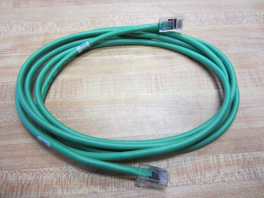 FMC 545E 07GN Cat 5 Patch Cable 7ft LAN Ethernet RJ45 (Pack of 4)