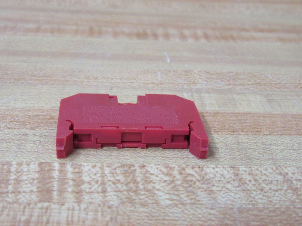 Siemens 8WA1-011-1BF21 Terminal Block 8WA10111BF21 Red (Pack of 33)