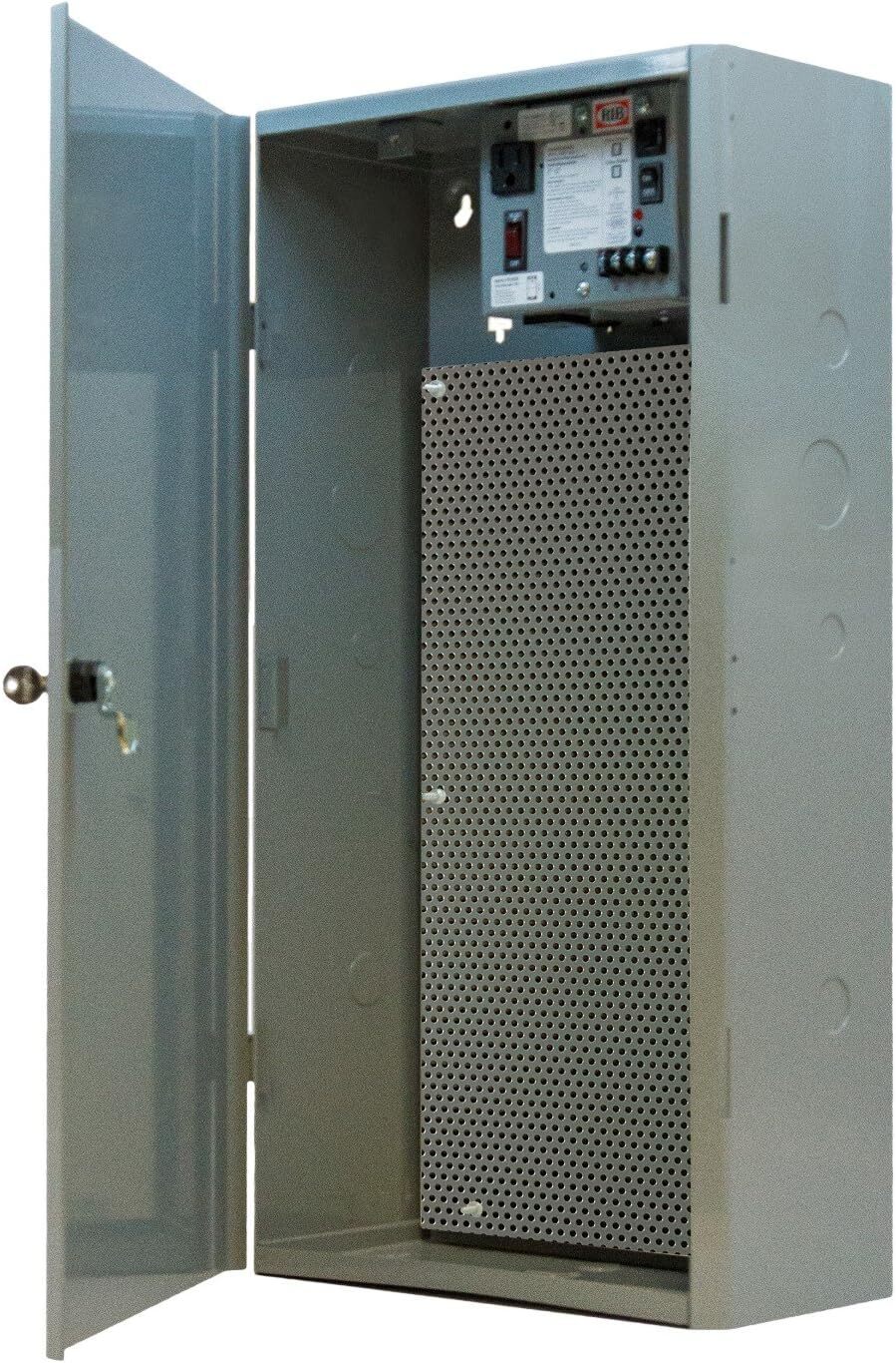 RIB 100 VA Power Supply Perforated Steel Subpanel 12.5 X 24.5 X 6.5 In
