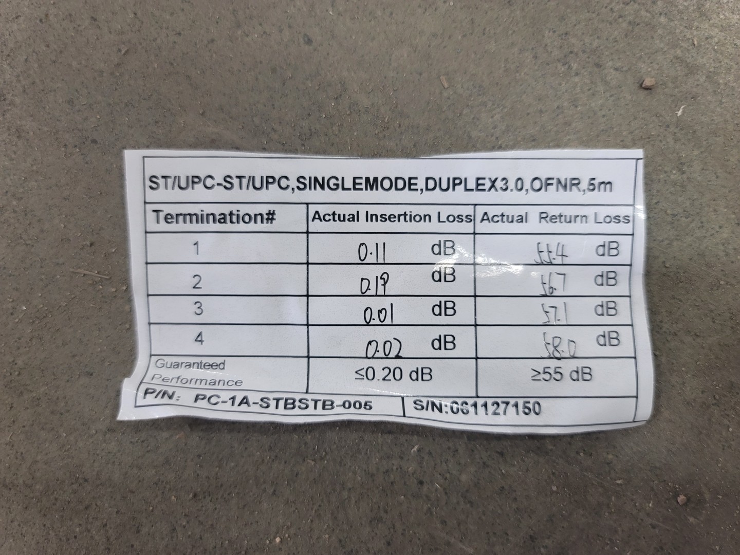 SURPLUS NEW 000335-SD-STST-05 5M Fiber Optic Patch Cord Cable – Wire & Cable