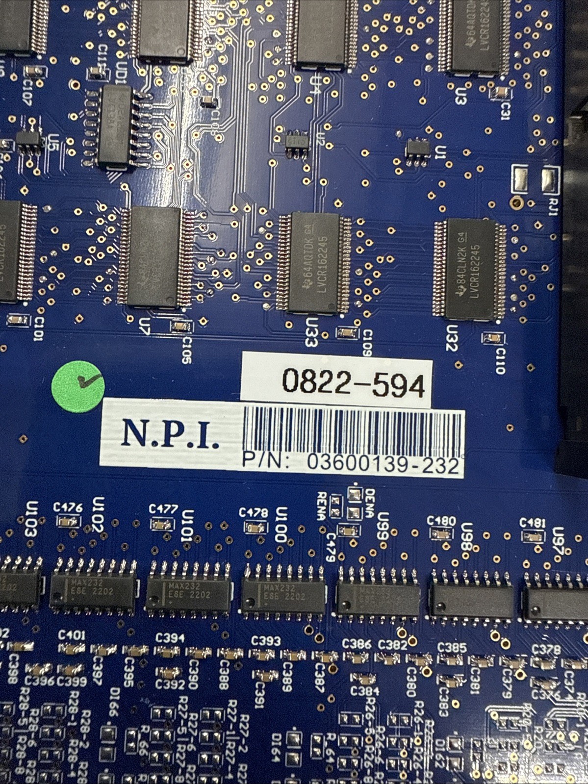 NPI 03600139-232 PCB Assembly BIG40-232 Revision H