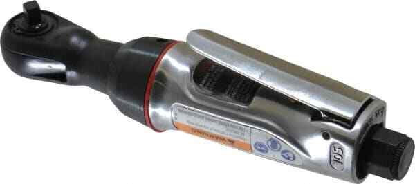 Ingersoll 105-D2 Air Ratchet: 1/4″ Drive, 25 ft/lb, Inline Handle, 1/4″ Inlet