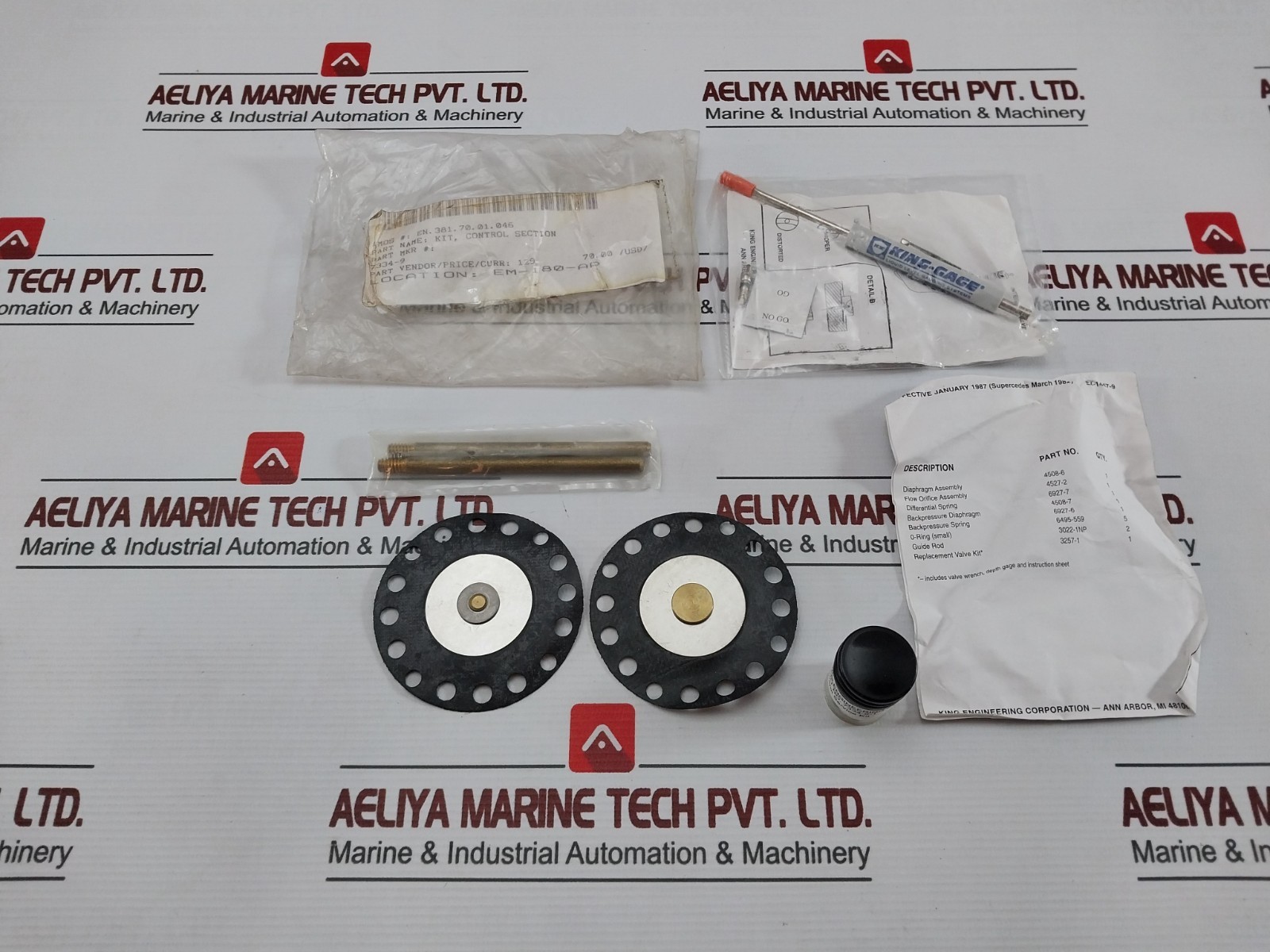 KING ENGINEERING 7334-9-1 Control Service Kit