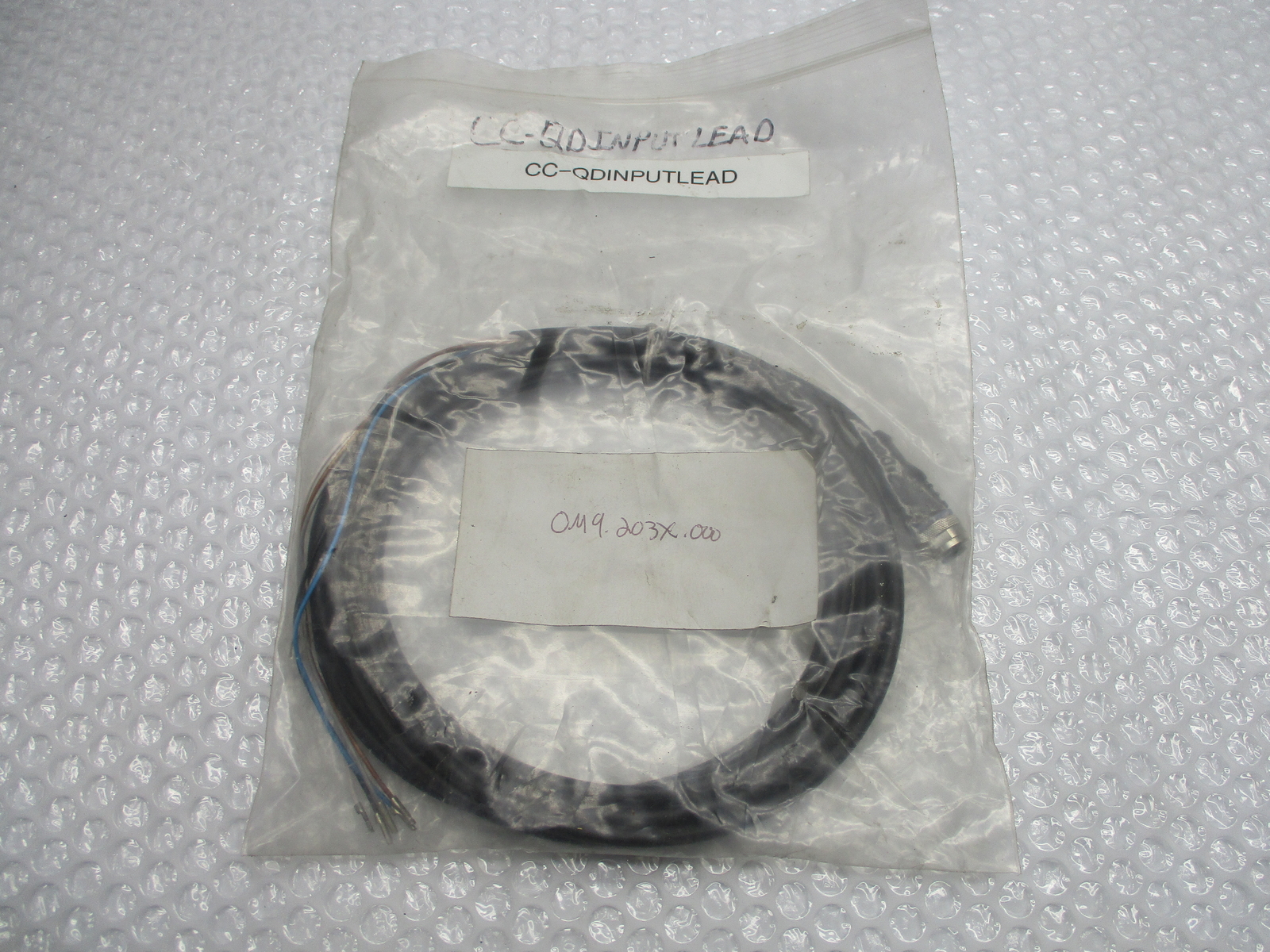 INDUSTRIAL SPARE OM9.203X.00 CC-QDINPUTLEAD CABLE NSNP