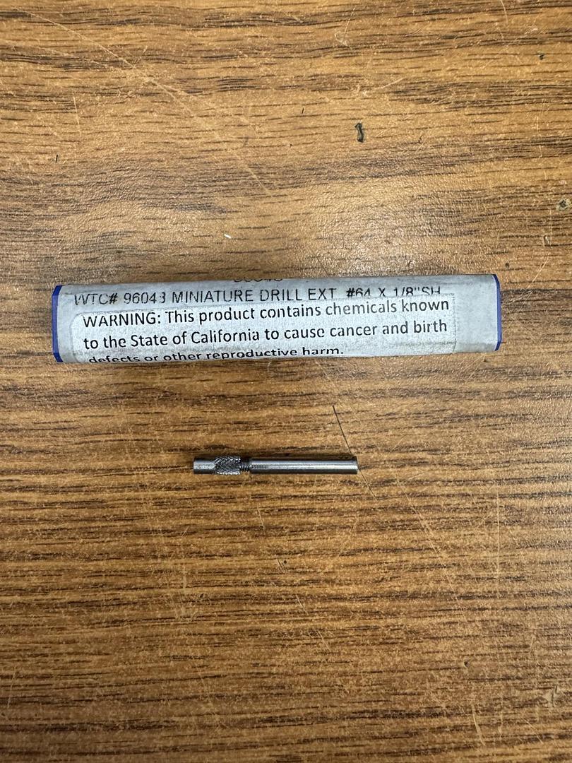 Whitney Tool 1/8″ Shank Miniature Drill Extension #64 Drill Size GHA-132