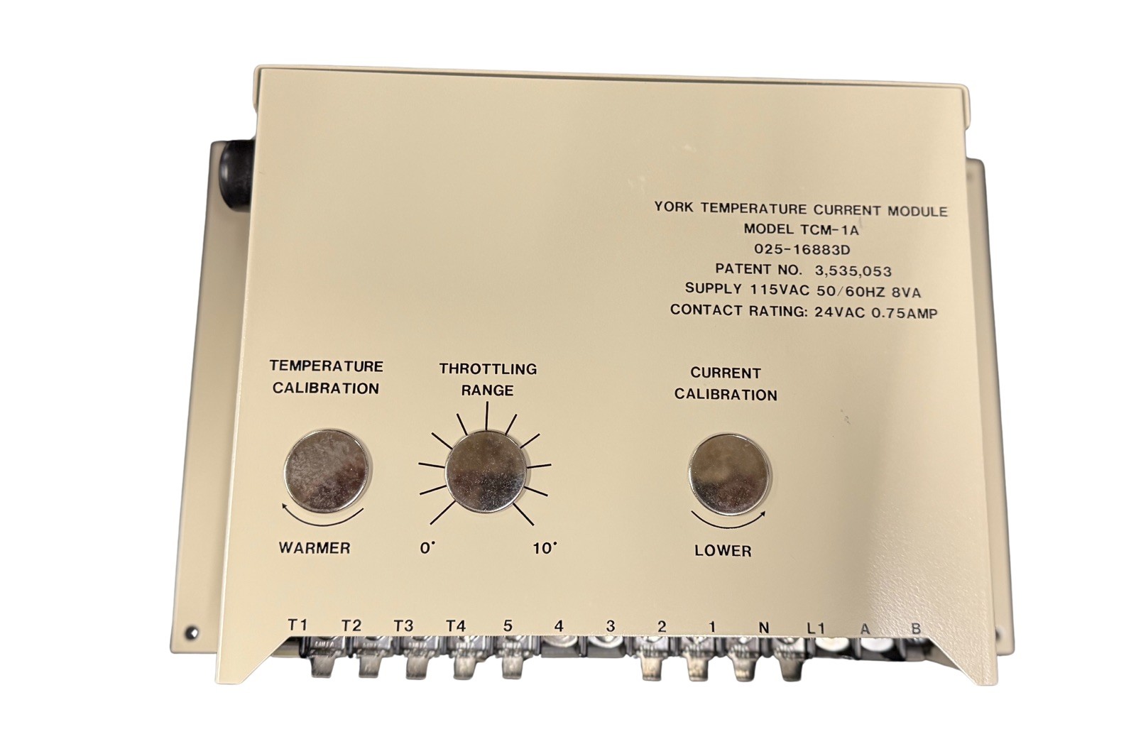 YORK TEMPERATURE CURRENT MODULE TCM-1A