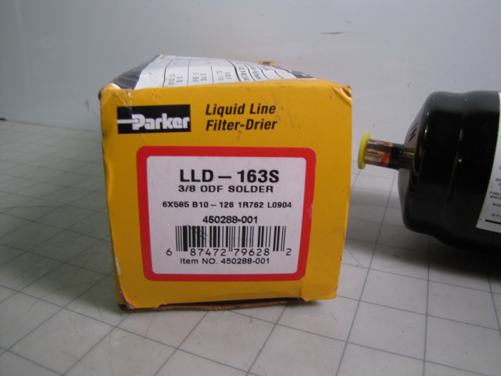 Parker LLD-163S / 450288-001 Liquid Line Filter Drier 3/8″ ODF Solder Connection