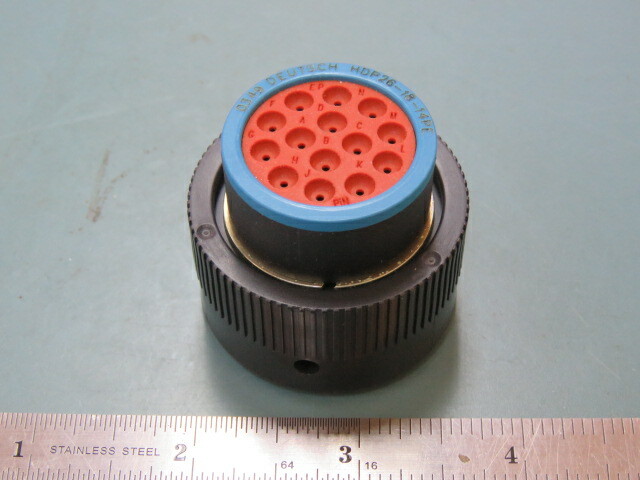 Deutsch HDP26-18-14PE Qty of 1 per Lot 14 Position Circular Connector Plug Hous