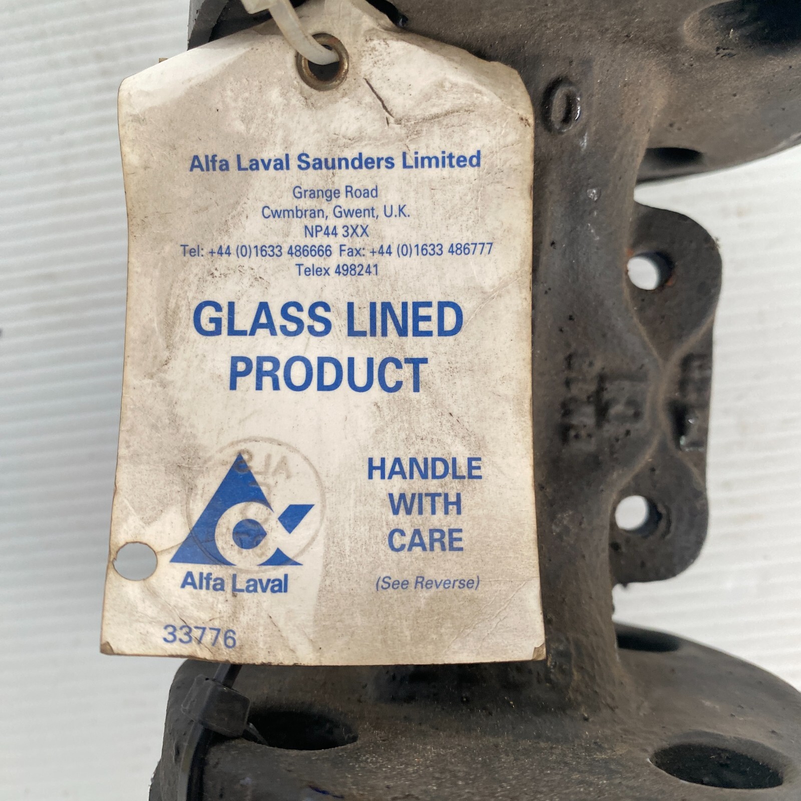 Saunders Alfa Laval glass-lined diaphragm valve DN20 3/4″ inch PN16 NEW