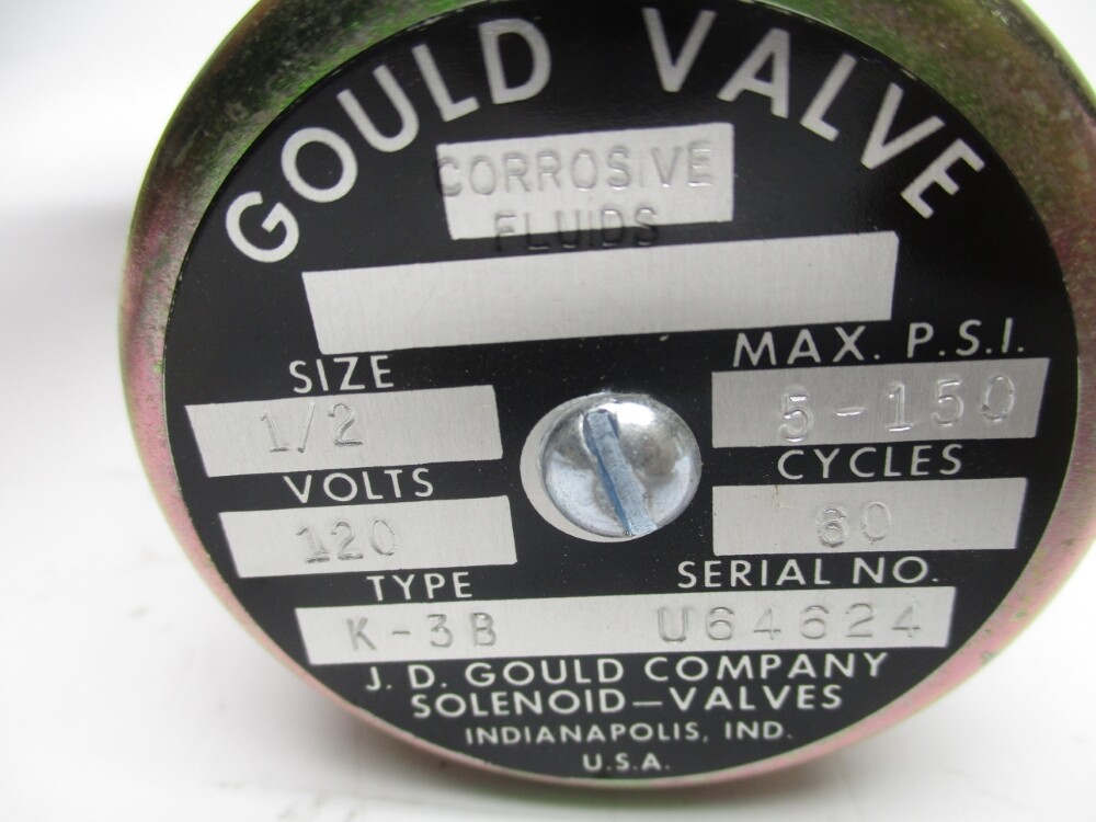 JD GOULD COMPANY K-3B 120V 5-150PSI NSMP