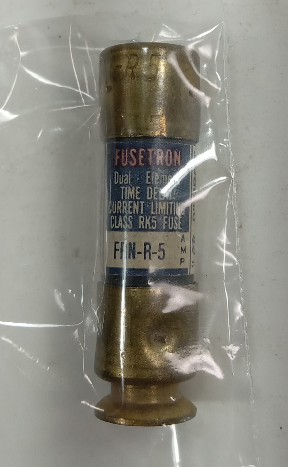 1 NEW FUSETRON FRN-R-5 TIME DELAY FUSE NNB ***MAKE OFFER***