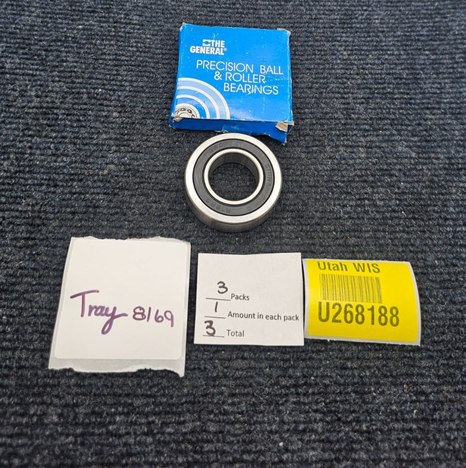 (QTY 3) The General GBC.Z99R16 RADIAL BALL BEARING 99R15(GBC)