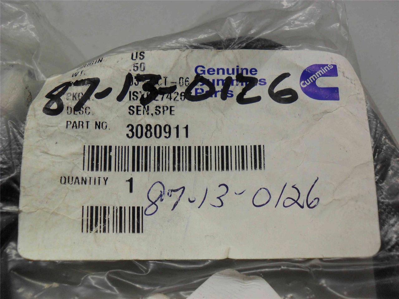 Cummins Speed Sensor 3080911 NEW