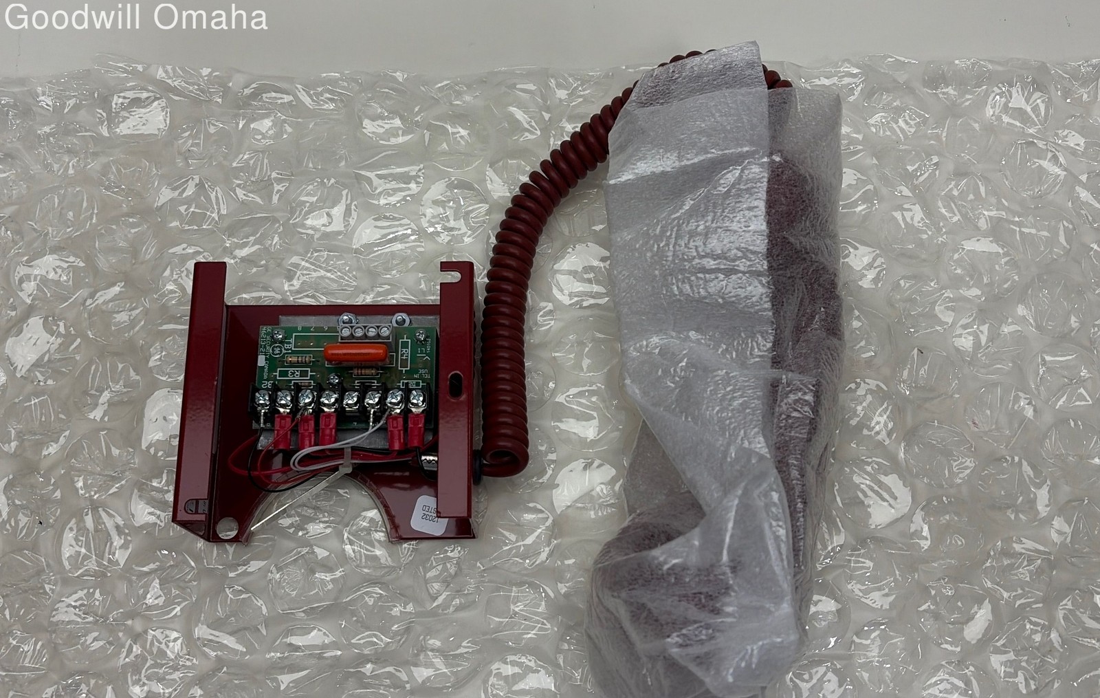 GE Security 6830-4 Remote Telephone Handset +Cradle Assembly -OPEN BOX -SEE DESC