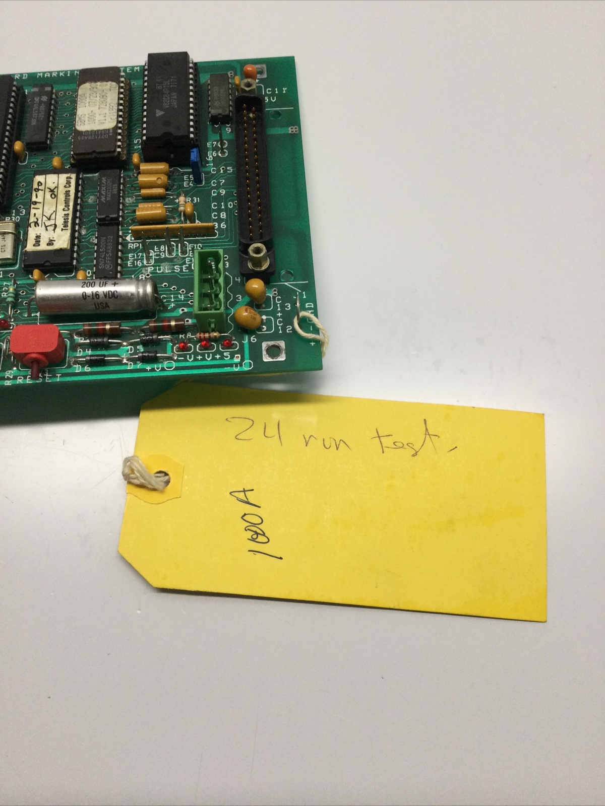 PRE-OWNED, TELESIS, TZD-728090, SINGLE BOARD MARKING SYSTEM. (10K-2)