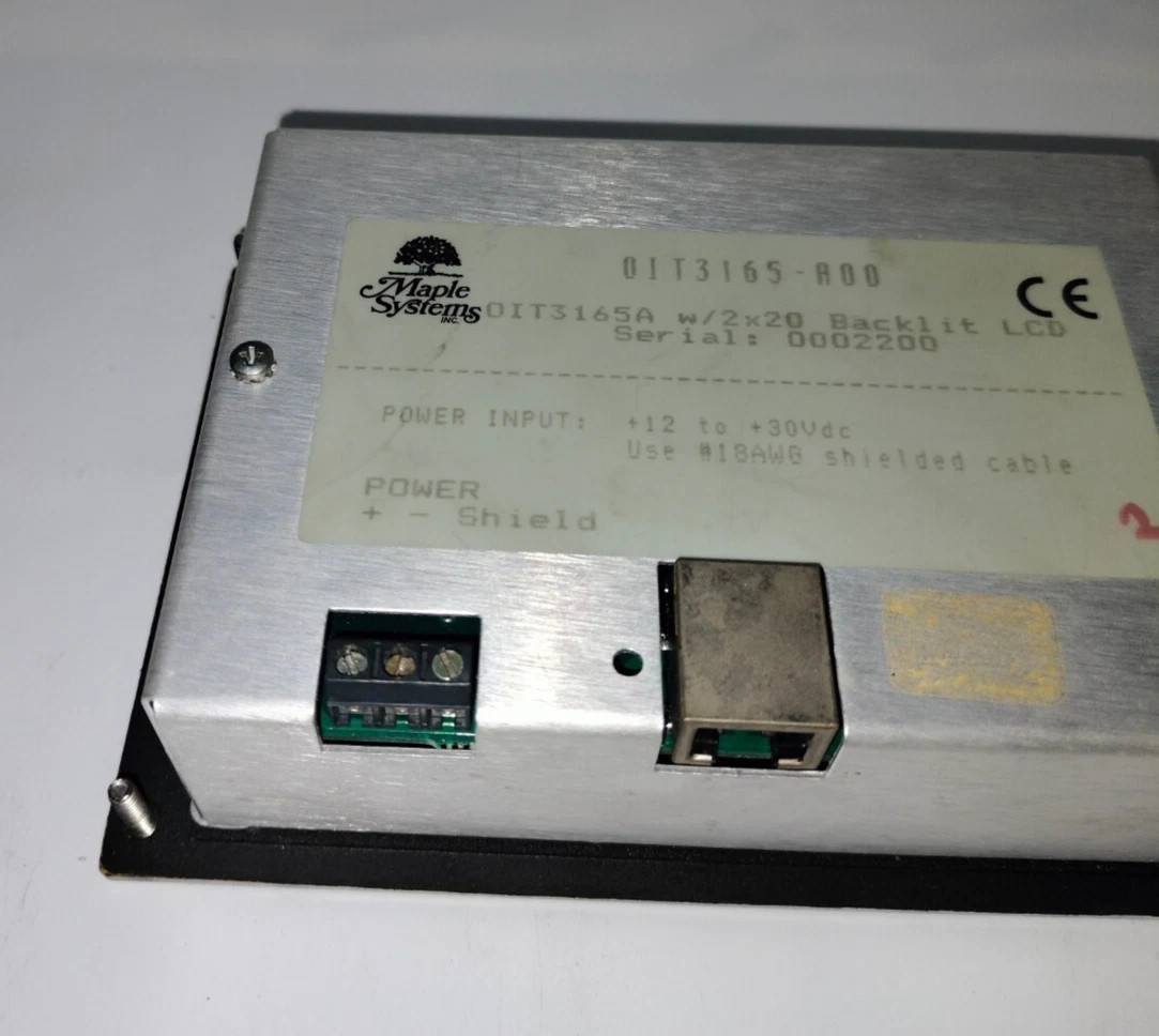 Maple System 0IT3165-A00 0IT3165A w/2×20 Backlit LCD 12 to 30VDc Controller