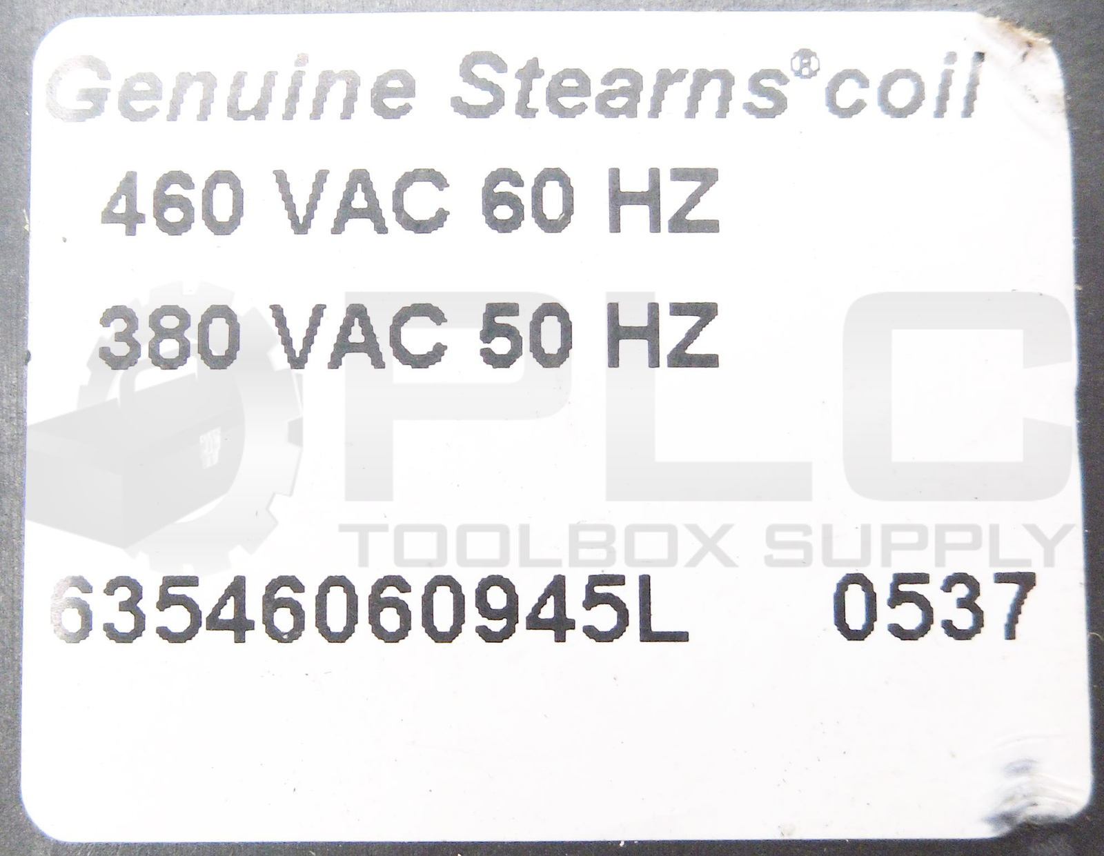 NEW STEARNS 63546060945L COIL 460VAC-60HZ 380VAC-50HZ