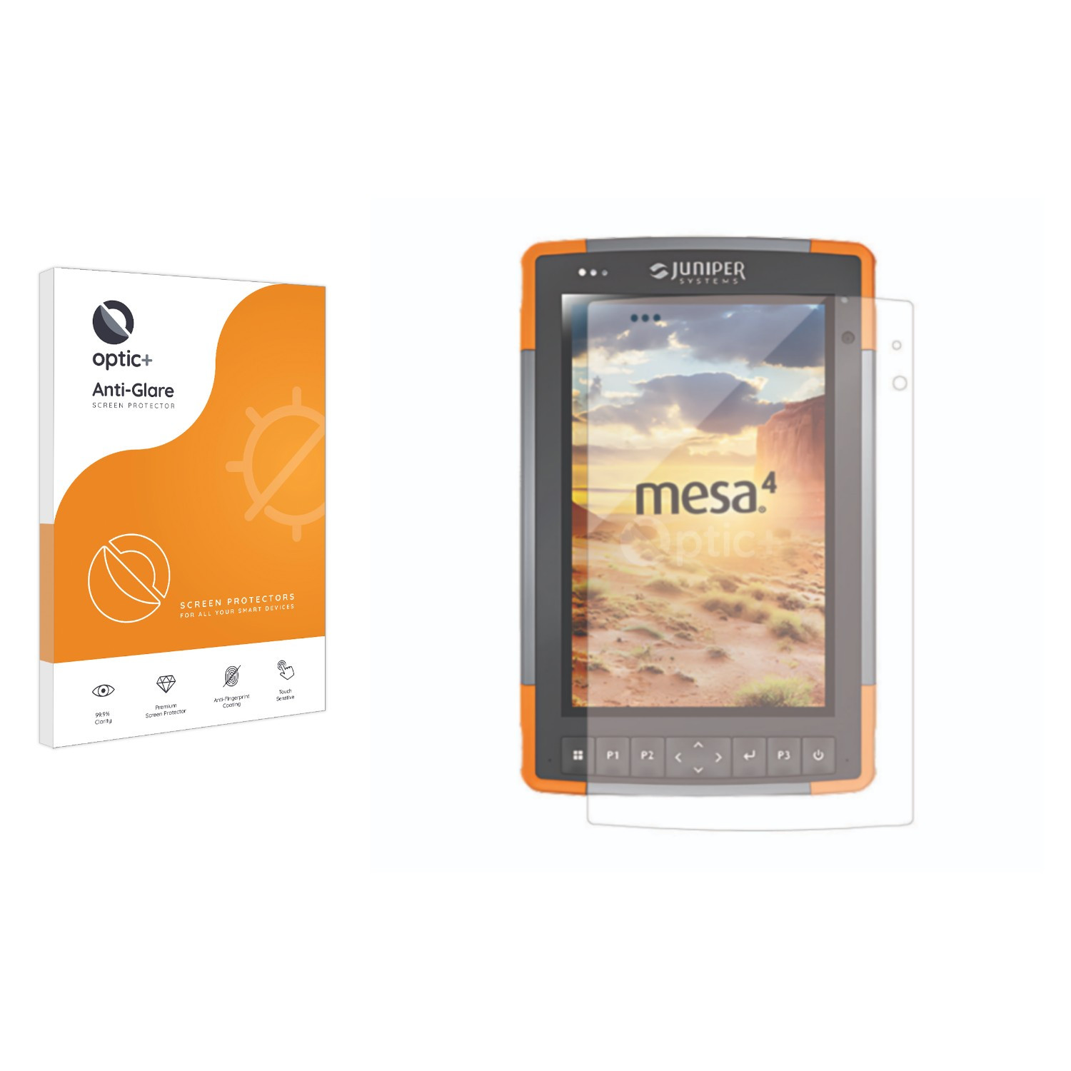 Optic+ Anti-Glare Screen Protector for Juniper Systems Mesa 4 Rugged Tablet
