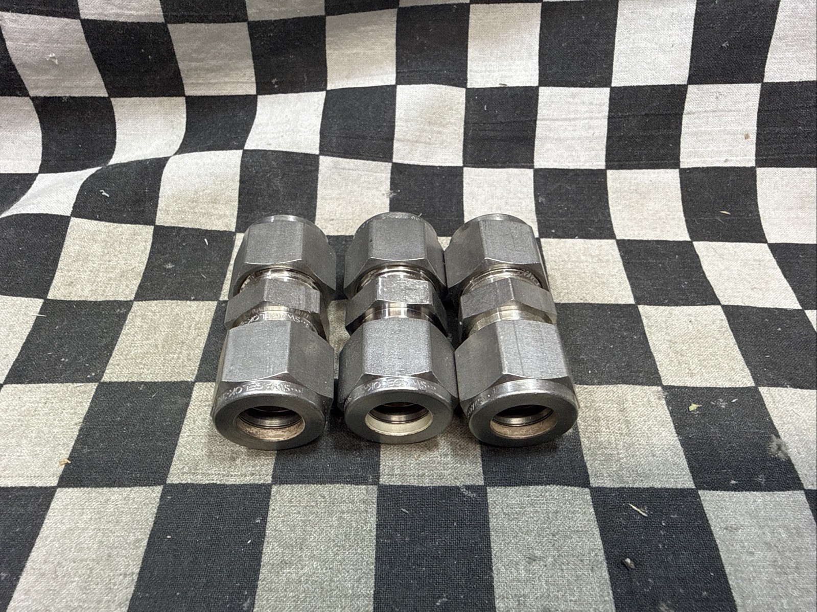 x3, SWAGELOK SS-810-6, SS8106, UNION 1/2″, SHIPSAMEDAY#ZB70A