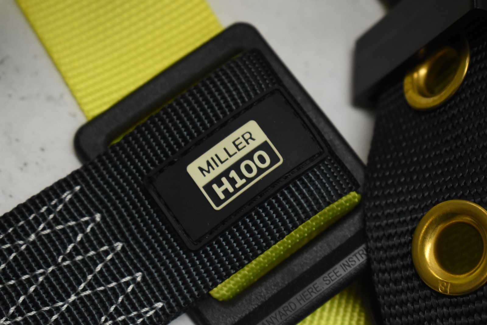 Honeywell Miller H100 Full Body Safety Harness Fall Protection Yellow Black