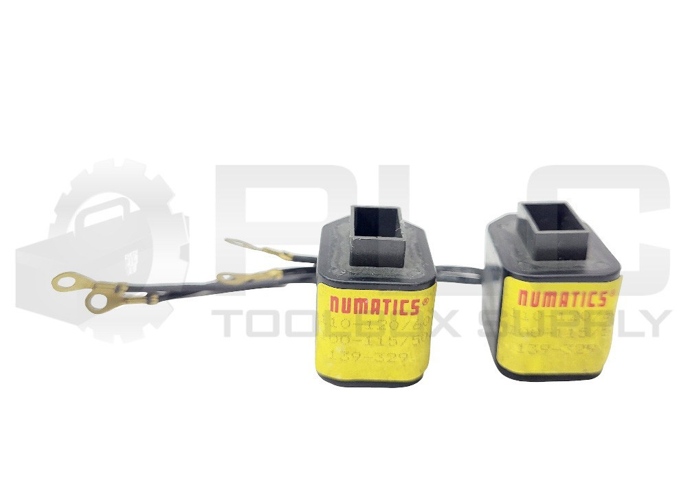 LOT OF 2 NUMATICS 139-329 SOLENOID AIR CONTROL VALVE 110-12/60HZ, 100-115/50HZ