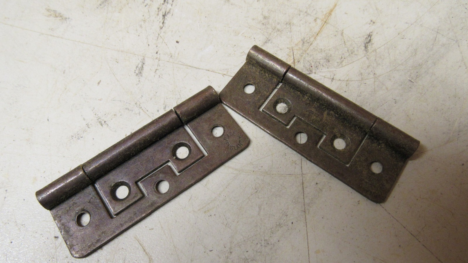 ” LOT OF 20″ NO NAME 2-1/2″ STEEL RECESSED CABINET FURNITURE DOOR HINGE