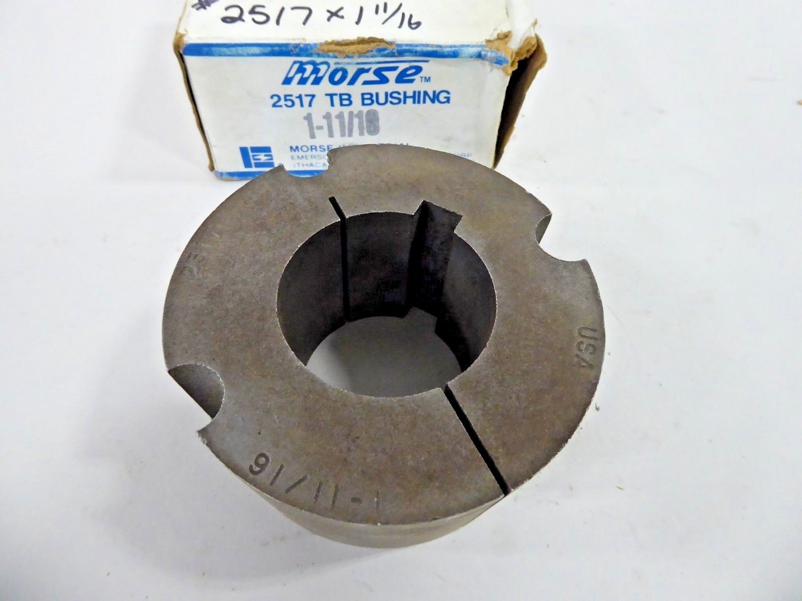 Morse 2517×1-11/16 Taper Bushing no bolts 119119