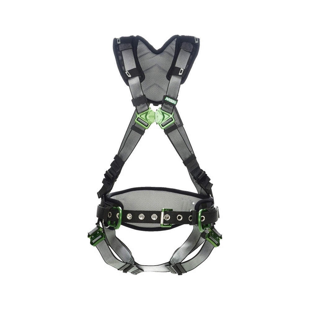 MSA 10195134 Full Body Harness,V-FIT,M 197DG3