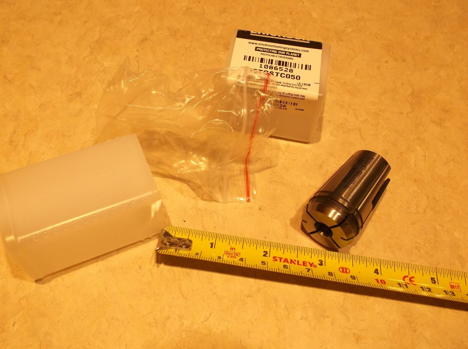 ERICKSON 75TGST050, SIZE: 1/2″ Single Angle Coolant Style Solid Tap Collet