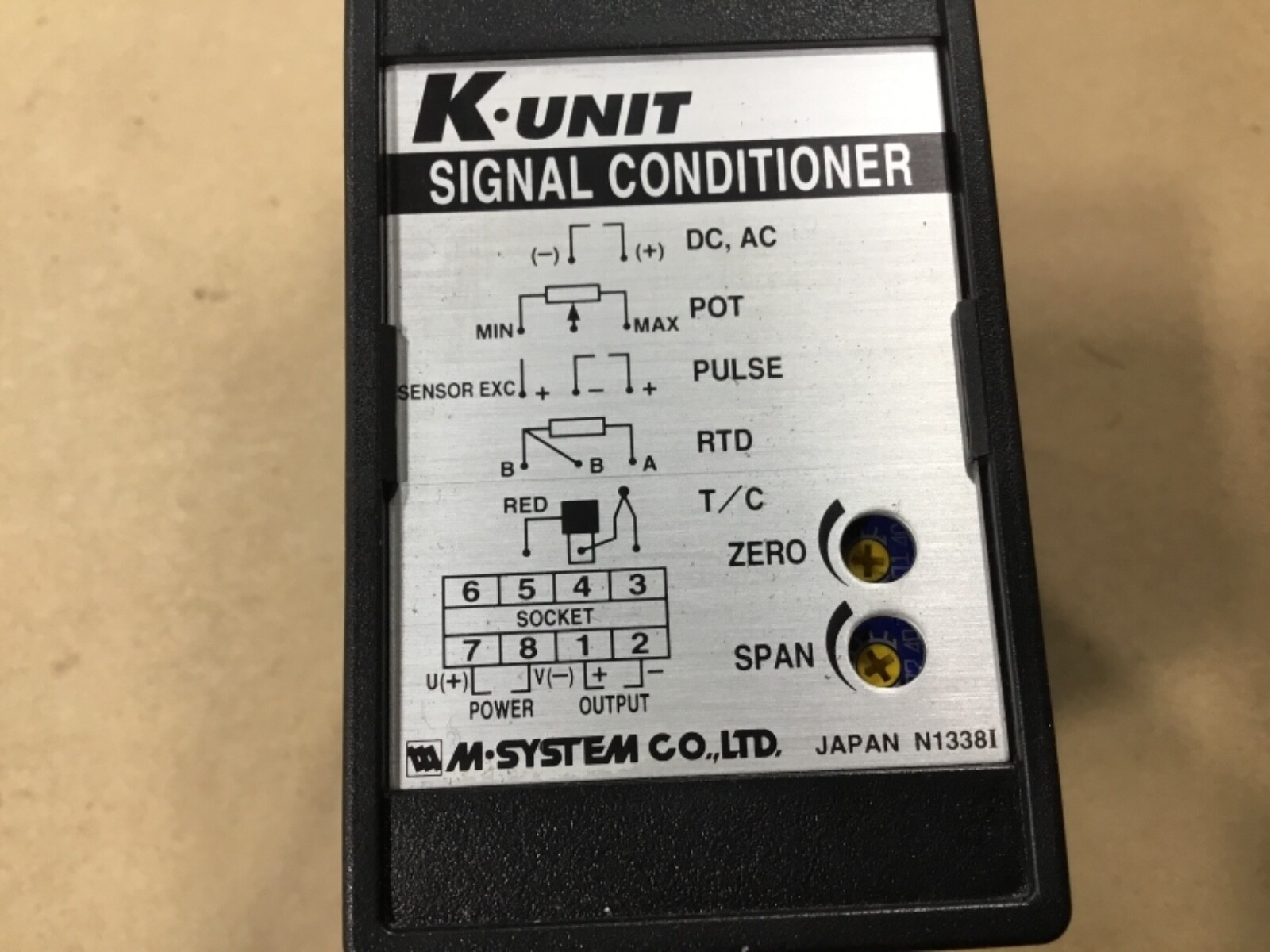 M-Systems KAC-A4A-C Signal Conditioner K-Unit AC Transmitter 110V #16B12