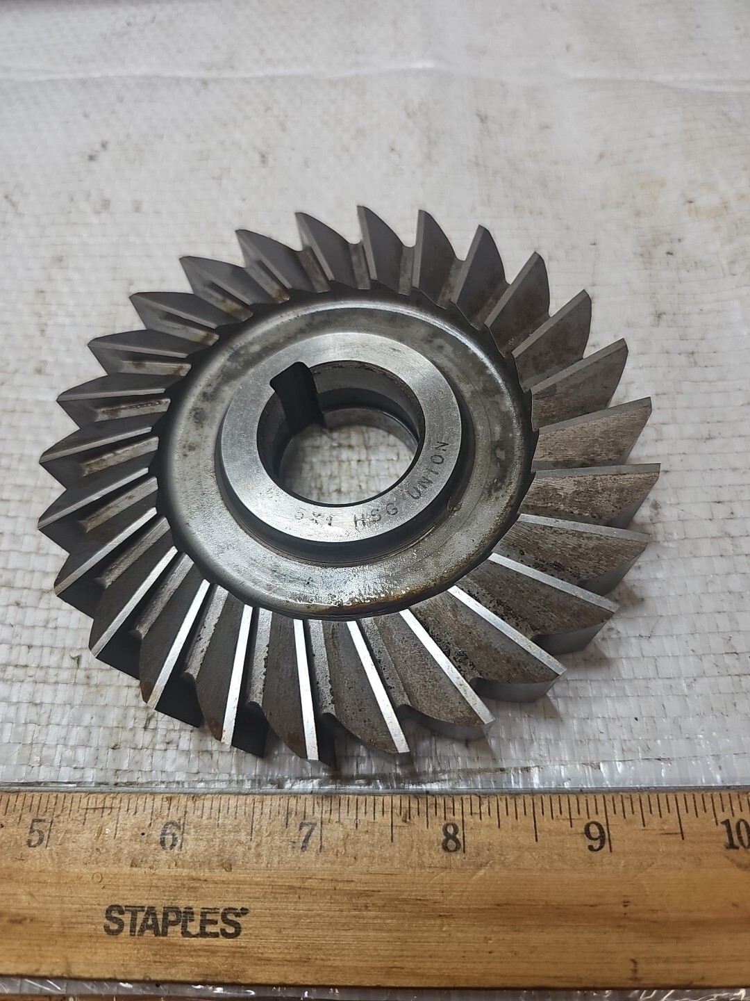 UNION 5″ X 1″ X 1 1/4″ SIDE MILLING CUTTER STRAIGHT TOOTH HSS