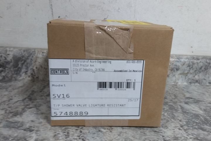 Acorn SV16 1/2 In Inlet/Outlet Connection Ligature Resistant Shower Valve