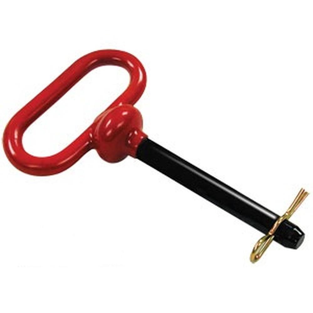 Farm Tractor Implement Hitch Pin Drawbar Rubber Handle 1″ x 7-1/2″ Useable 7852